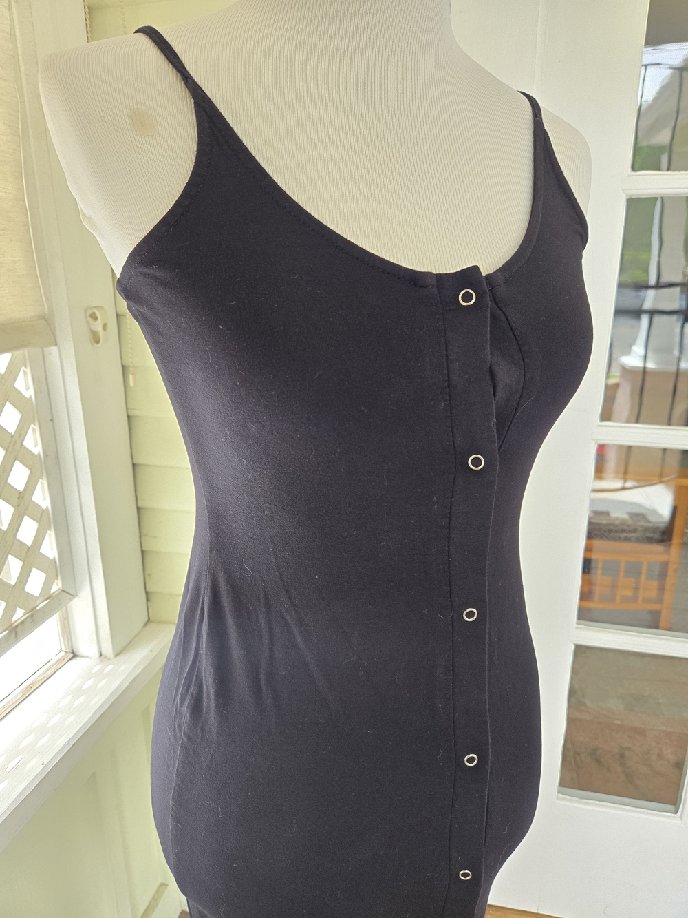 ASOS Black Sleeveless Knit Top with Logo Tag - Picture 4 of 5